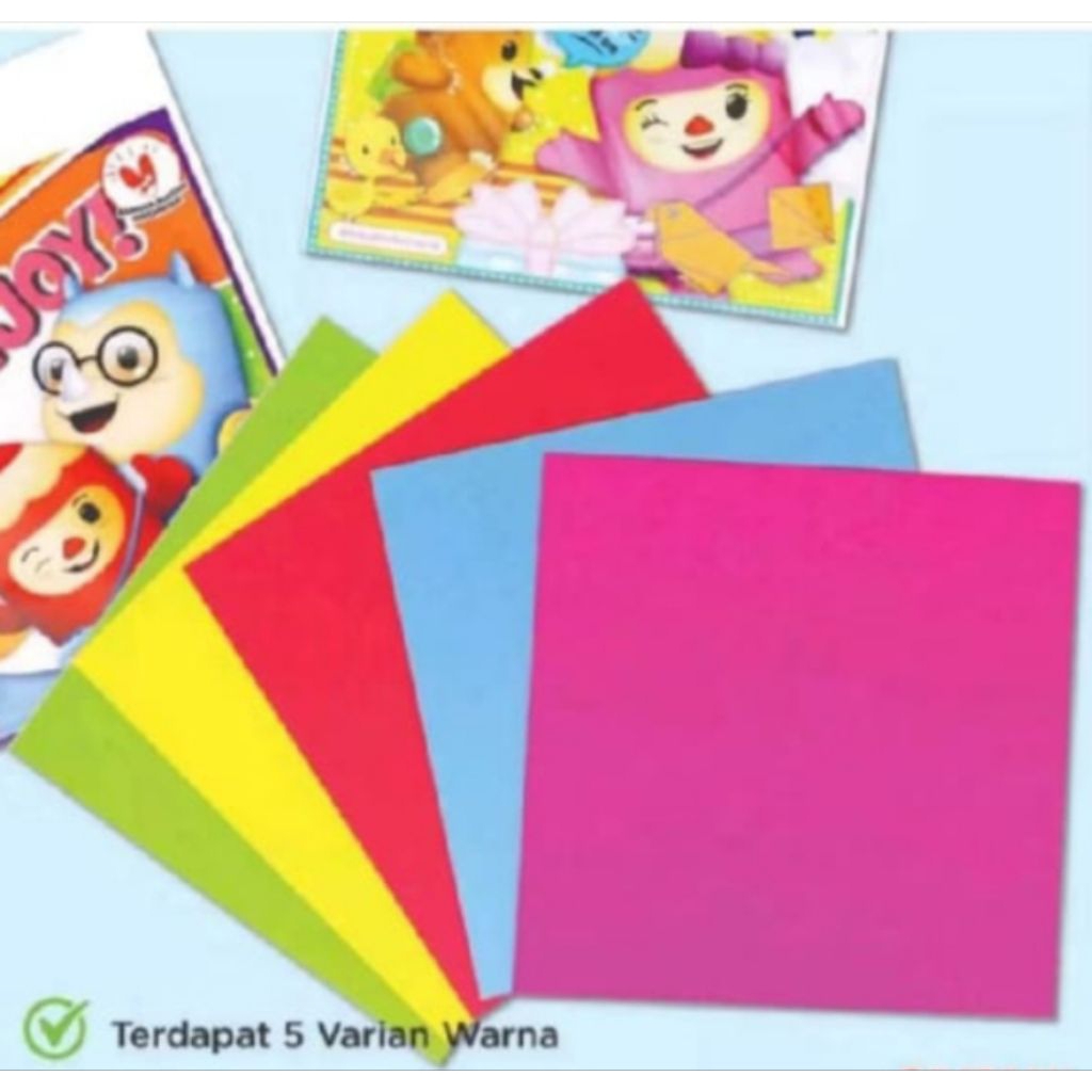 

origami/kertas lipat 16×16 depan belakang warna sama/double face isi 25lembar