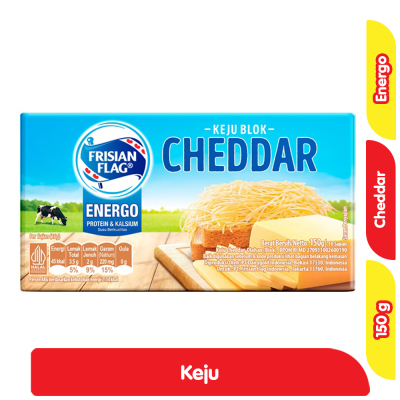 

Frisian Flag Bendera Keju Blok Cheddar 150 gram
