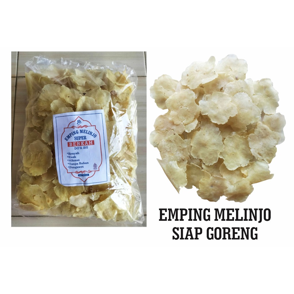 

EMPING MELINJO MENTAH SUPER TIPIS ORIGINAL SIAP GORENG 1KG, 500gram, 250gram ( ASLI SERANG)