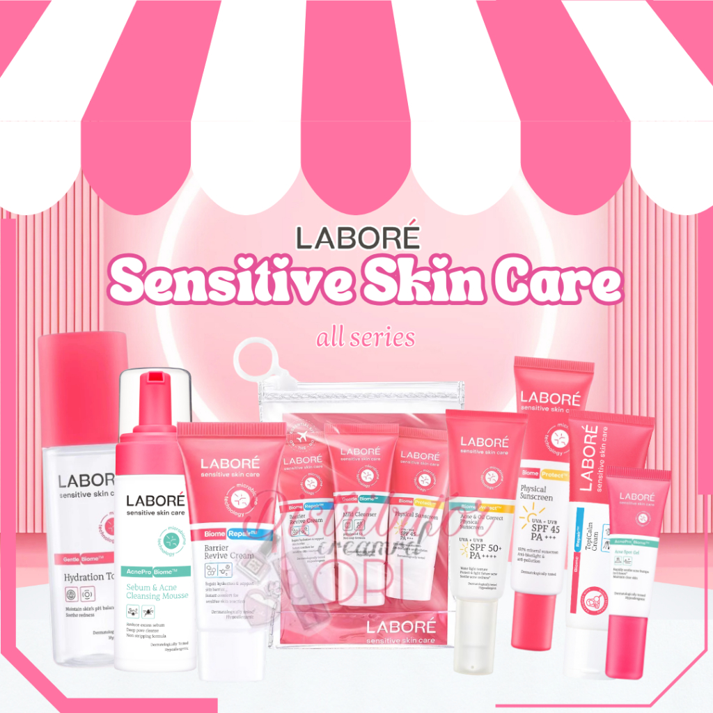 LABORE Sensitive Skin Care | BARRIER REVIVE CREAM | PROTECT ACNE&OIL SPF50 ML | MILD CLEANSER 100 ML