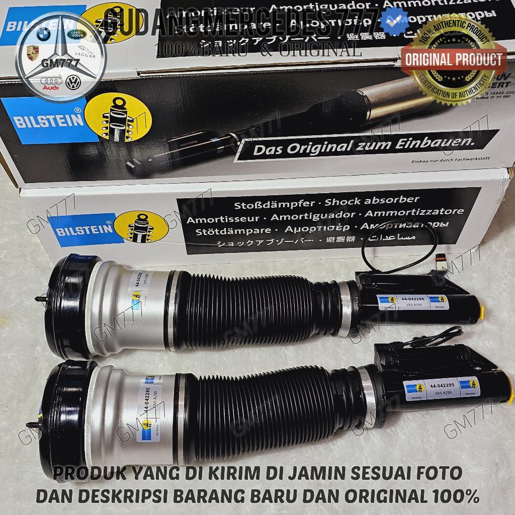 SHOCK AIR SUSPENSION DEPAN MERCEDES  BENZ W220 S280 S320 S350 SHOCK BILSTEIN MERCY W220