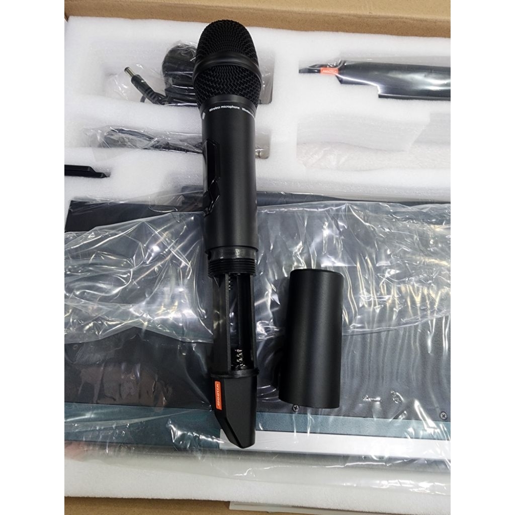 mic wireless WISDOM U 200 / U200 microphone 2 pegang handheld garansi