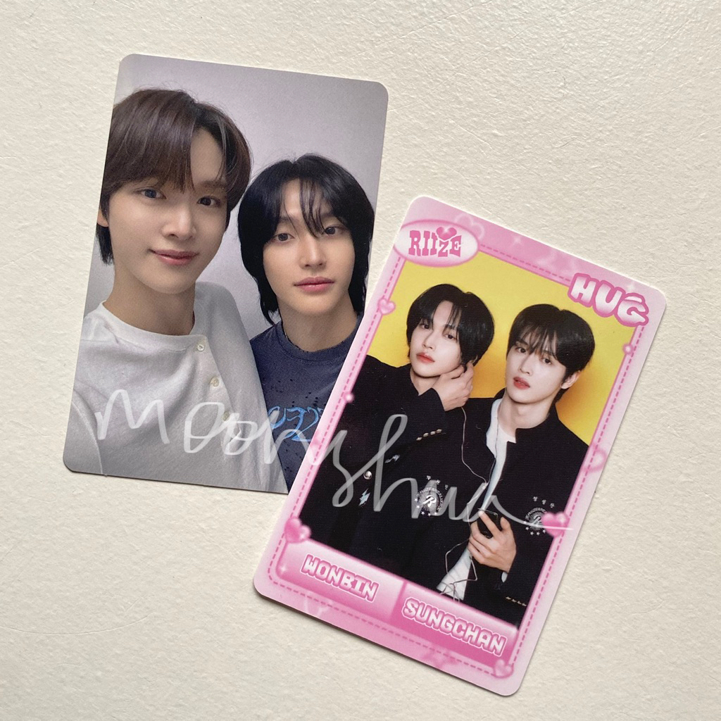 [READY] RIIZE Photocard Sungchan Wonbin Sunjeongz Syongnen PC Album Lucky Trading Card TC Hug Unit