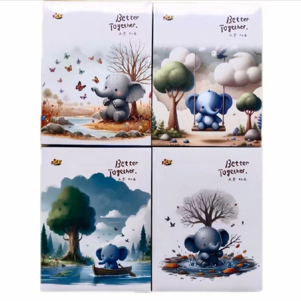 

Buku Tulis Kiky Warna 98 Lembar (5 Buah) dalam garis berwarna