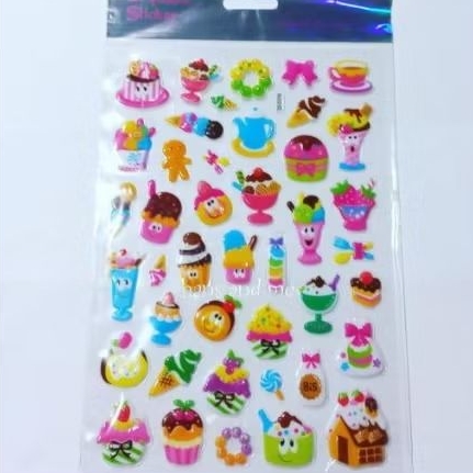 

Sticker Anak Stiker Timbul Assorted Cakes Ice (GQ)