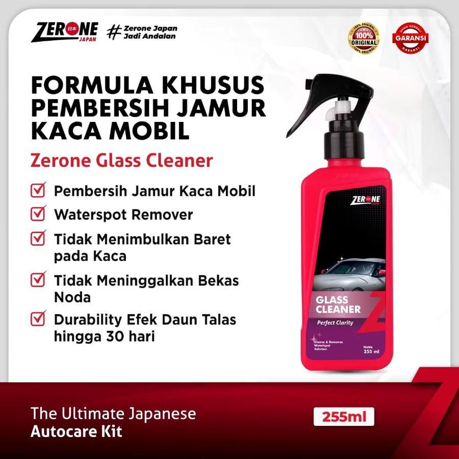 ZERONE GLASS CLEANER 255 ML - PERMBERSIH JAMUR KACA - PEMBERSIH KACA - PENGKILAP KACA - PENGHILANG J