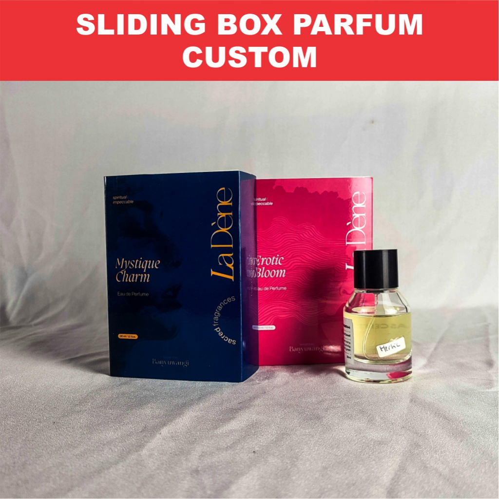 

CUSTOM box Sleding Sliding Kemasan Parfum diameter 5cm minim 50pcs bisa fullcolor dan atau hotprint