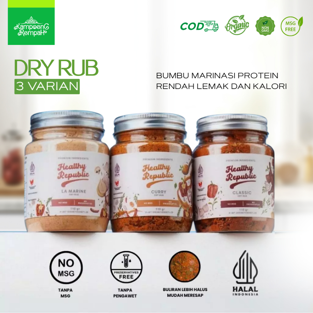 

Healthy Republic Bumbu Marinasi Serba Guna Rendah Kalori Rendah Lemak 110Gram