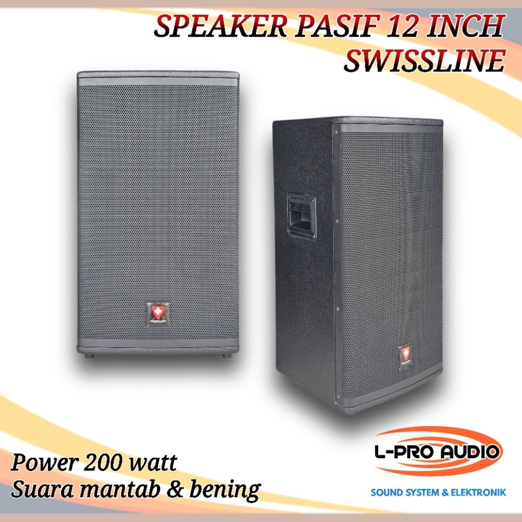Speaker pasif 12 inch SWISSLINE 200 watt
