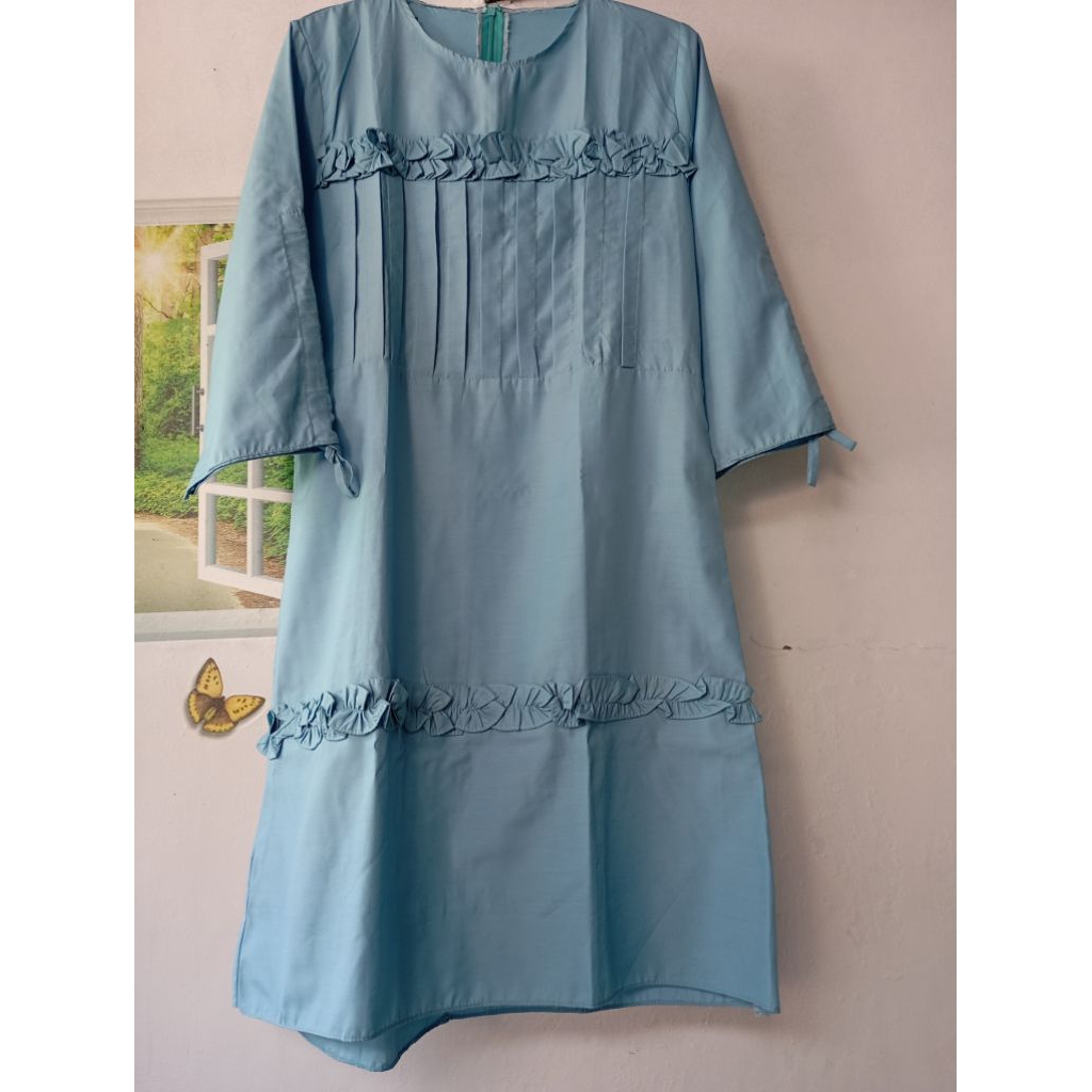 TERLARIS Tunik remaja dan dewasa bahan katun adem lembut lengan bisa diserut