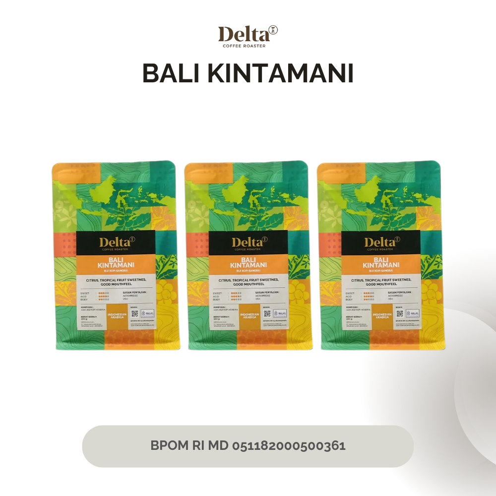 

DELTA COFFEE ROASTER - Kopi Arabica Bali Kintamani - 3x200gr