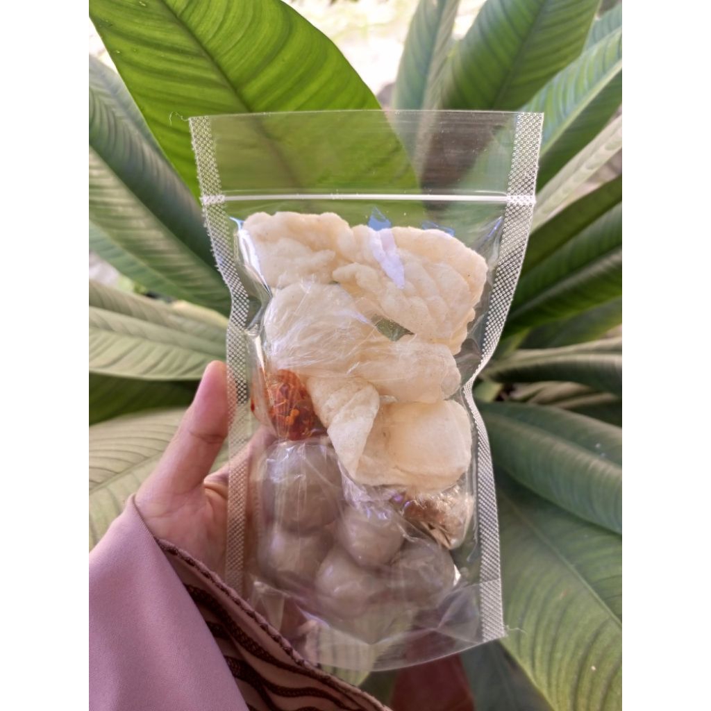 

baso Aci cuanki/baso Aci isi ayam suwir/baso Aci khas Garut/ baso Aci Chili oil