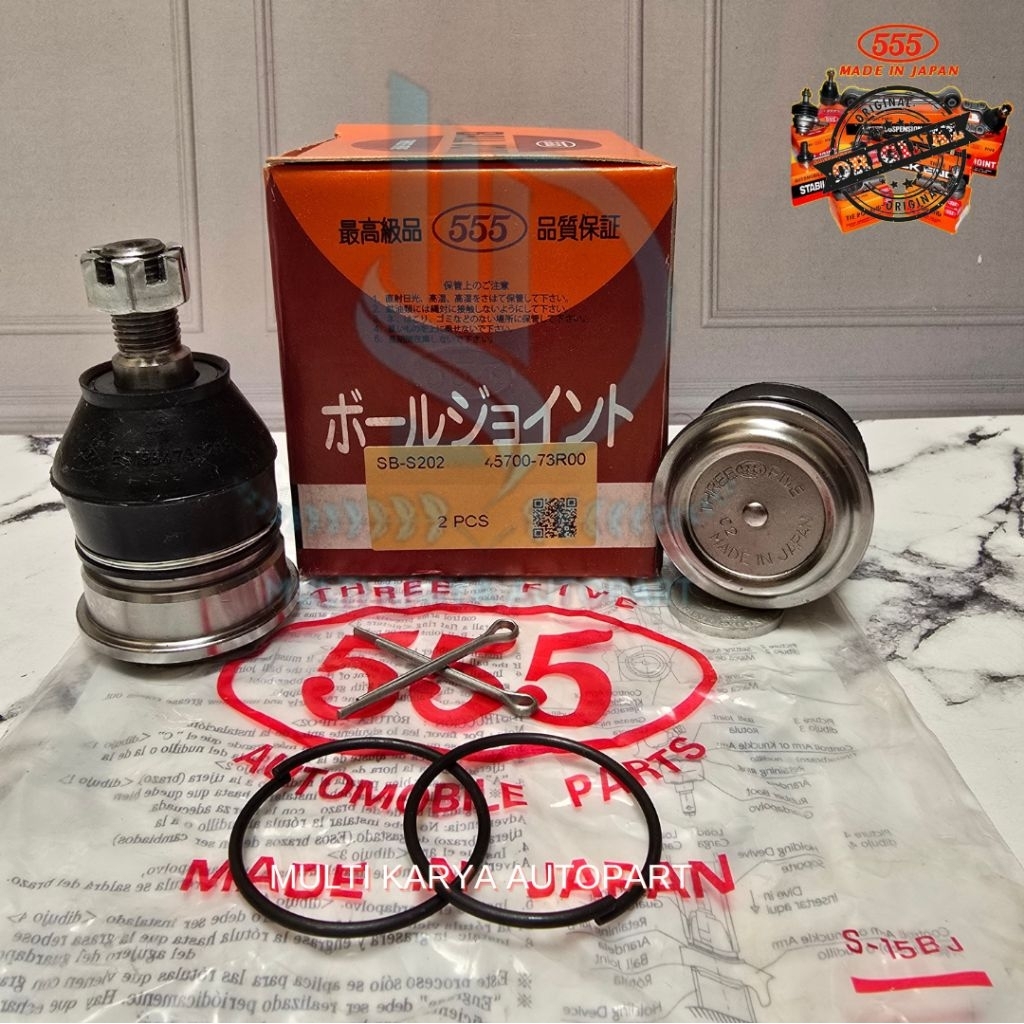 BALL JOINT BALLJOINT UNTUK MOBIL SUZUKI NEW ERTIGA DAN SUZUKI XL7 NEW CARRY MEREK 555 JAPAN ORIGINAL