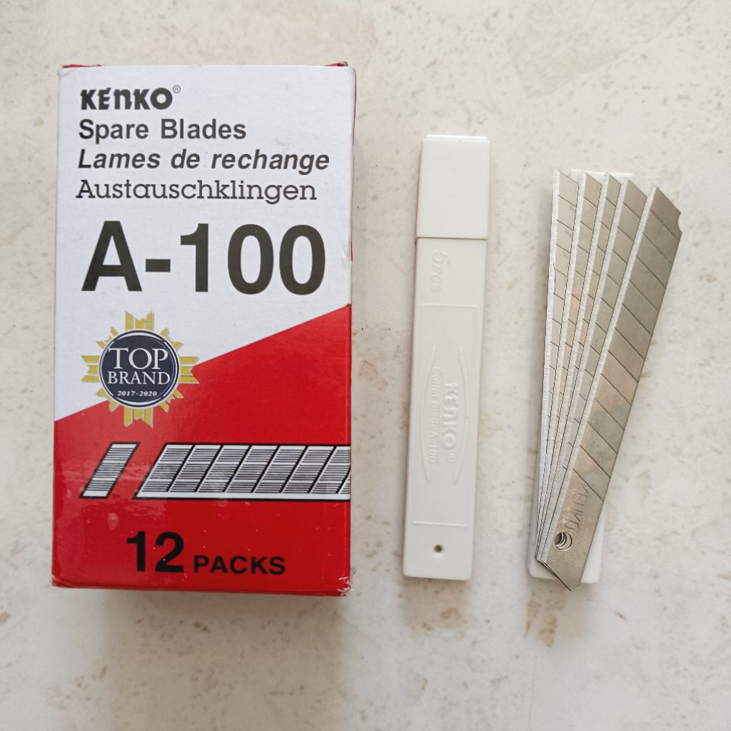

[ISI 5 PCS] ISI CUTTER KENKO KECIL A-100 / ANAK CUTTER MATA PISAU / SPARE BLADES