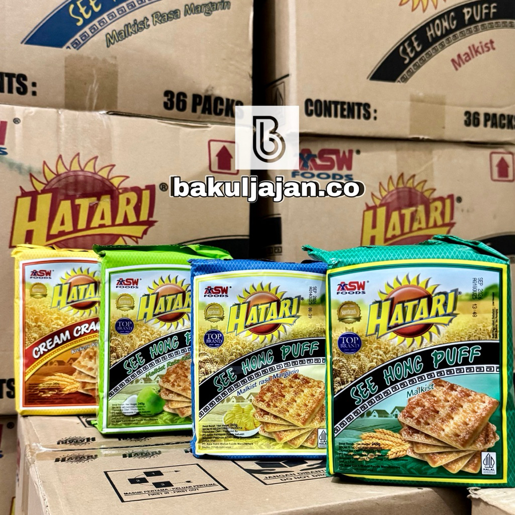 

Lezatoz_Genz Biskuit Hatari See Hong Puff 245 Gr (1 Dus Karton Isi 36 Pcs) Baca Deskripsi