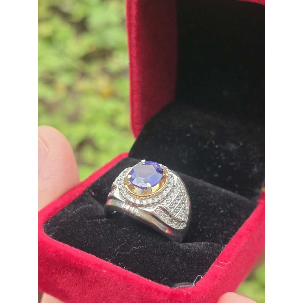 Natural Blue Sapphire (Royal Blue) Ceylon + Memo Lab NJR