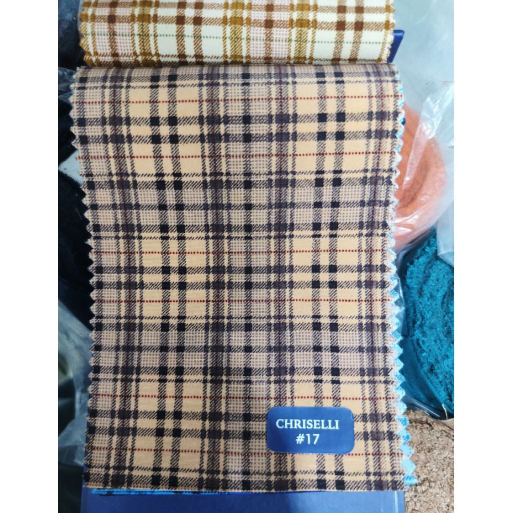 KAIN KOTAK KOTAK METERAN BAHAN SERAGAM SEKOLAH PAUD/TK