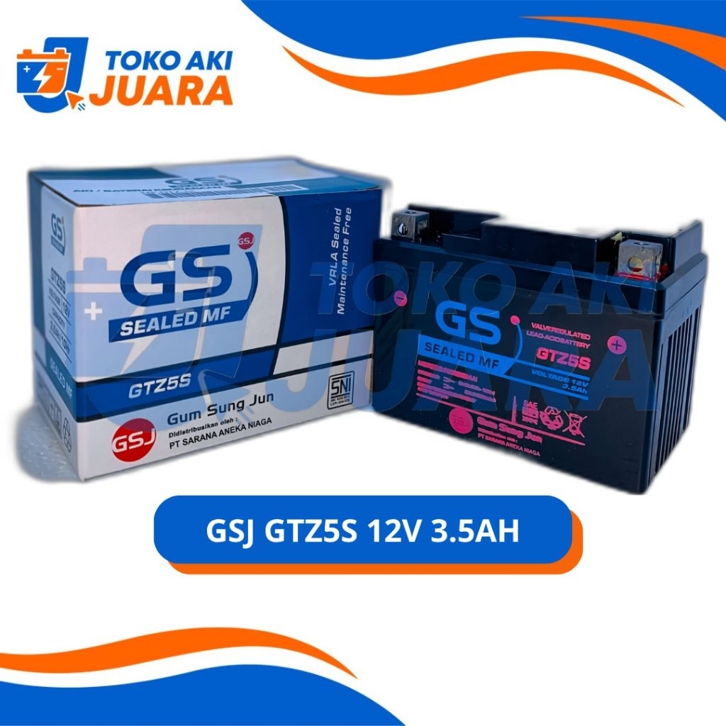 Aki GTZ5S GSJ 12V 3.5Ah