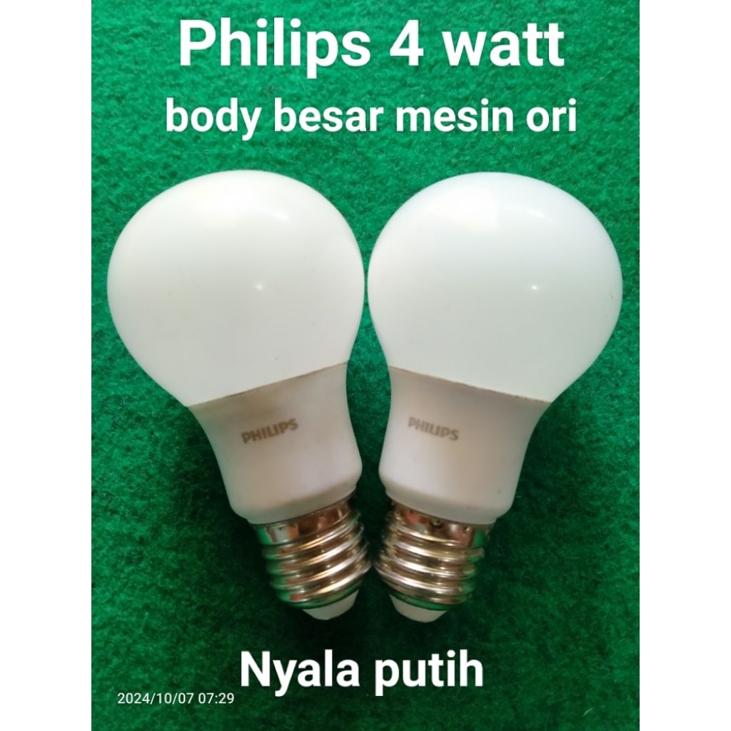Lampu led philips bekas/rekondisi 4 watt (mesin ori)