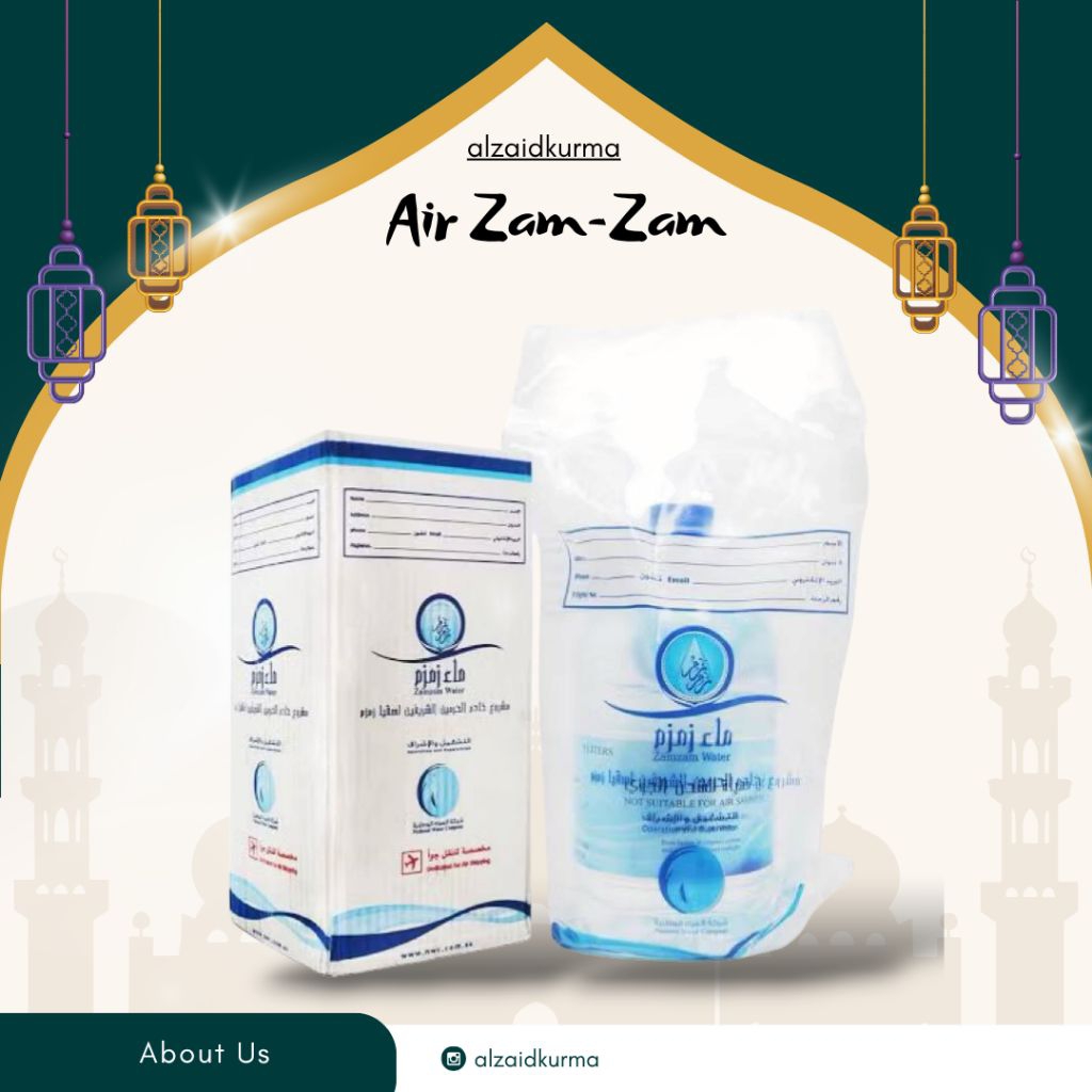 

Air Zamzam 5liter Air Zam-zam Original 5 L Non Barcode