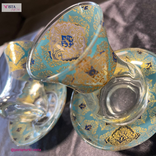 Set Gelas Teh Asli Turki