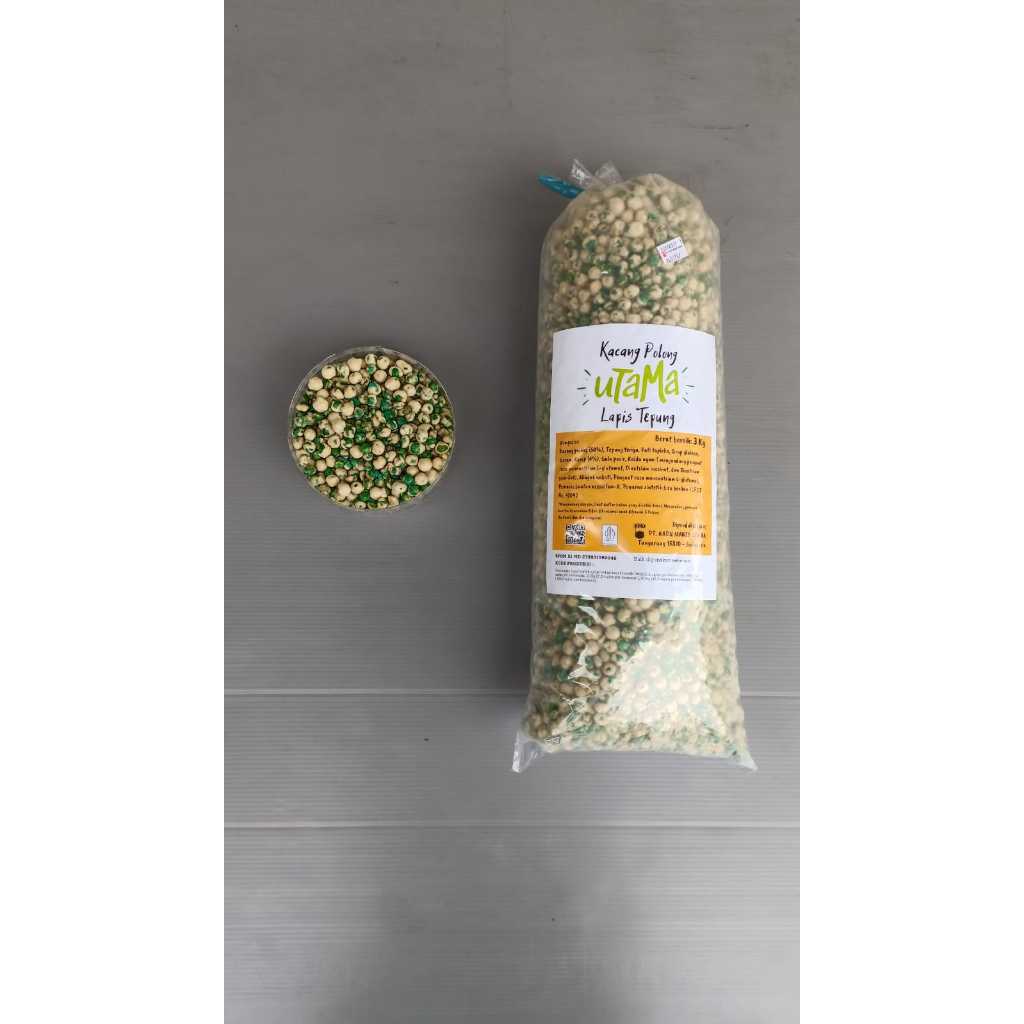 

Sehati Snack - Kacang Polong Telur Balut Tepung Cemilan Enak Kacang Telor Renyah 250gram 500gram Ecer