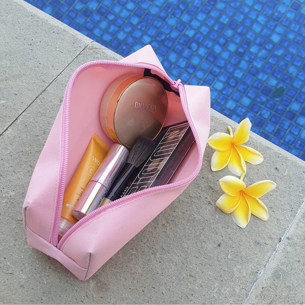 

wadah pensil makeup WATERPROOF kotak tempat simple polos