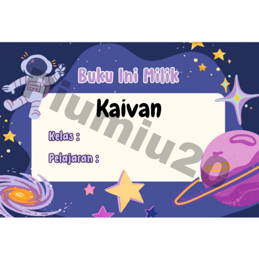 

STIKER LABEL BUKU SEKOLAH ANAK ISI 50PCS BISA GANTI NAMA