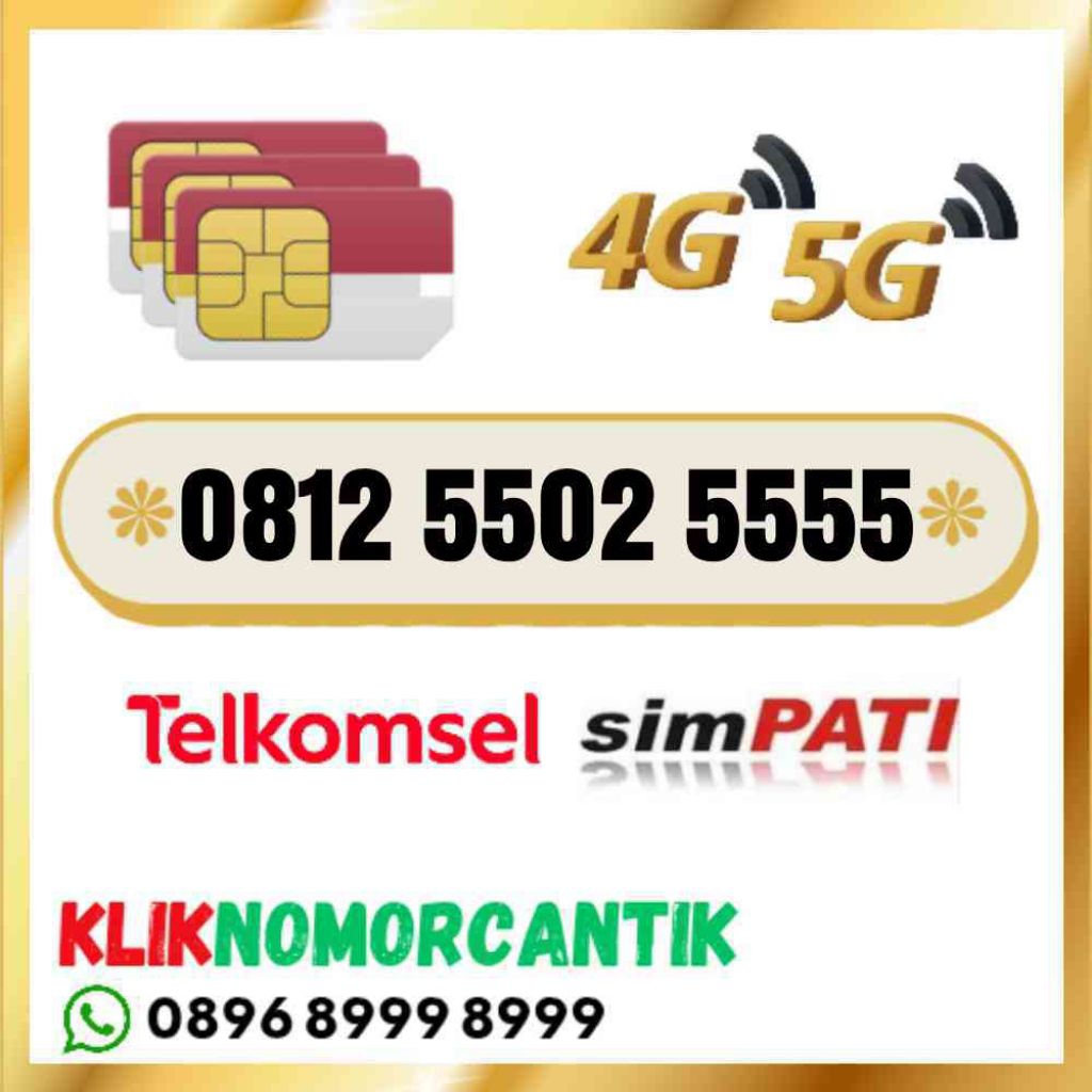 nomor cantik Telkomsel simpati O812 5502 5555