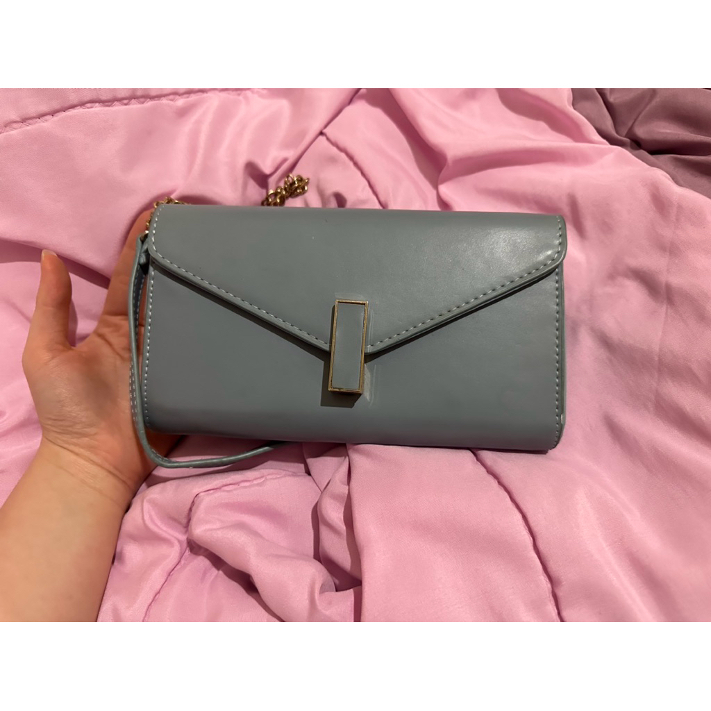 Preloved tas sling bag warna biru