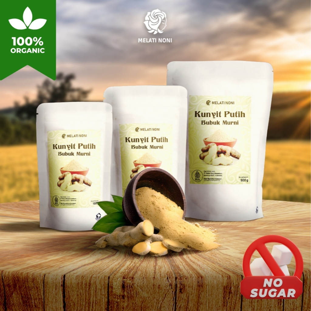 

Kunyit Putih Bubuk Asli Herbal Murni Tanpa Campuran Original Melati Noni