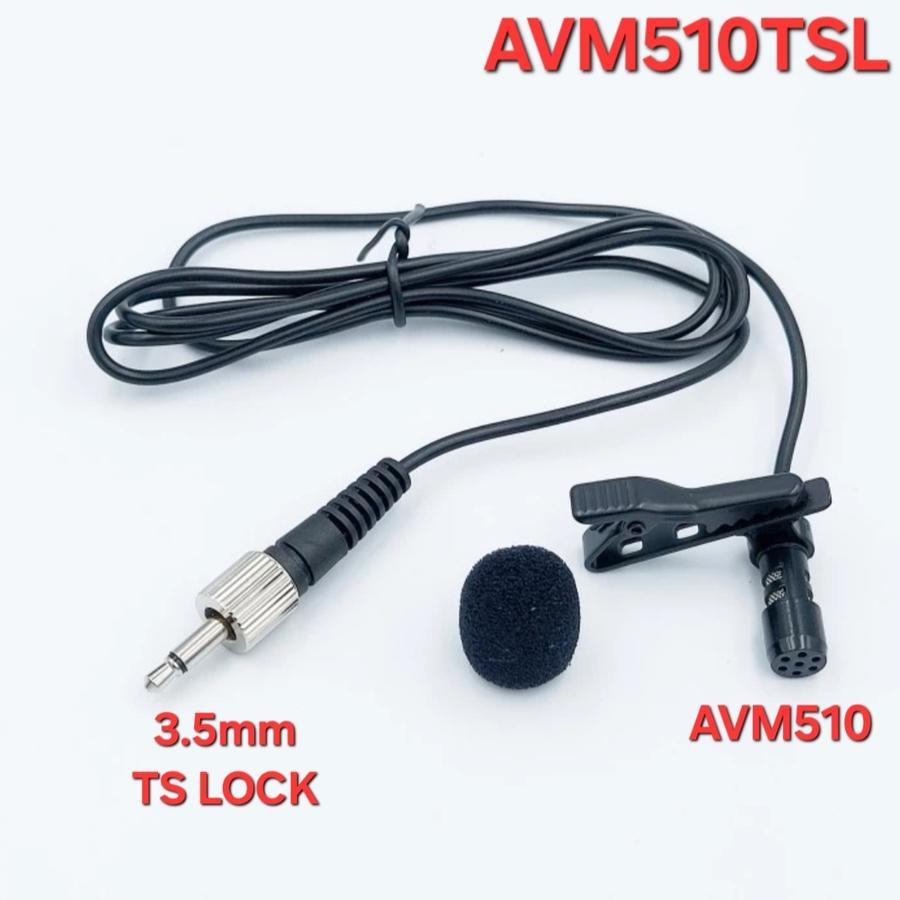 AVPRO AVM510TSL TRS Omni-directional Lavalier Microphone