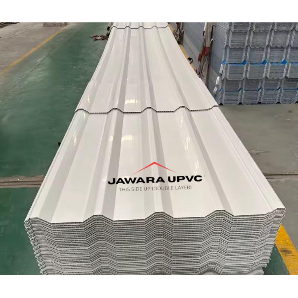Atap UPVC Double Layer jawara Tebal 10 MM Lebar 93 CM / Alderon