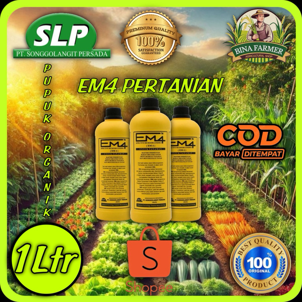 Pupuk cair Organik Em 4 Pertanian 1Ltr
