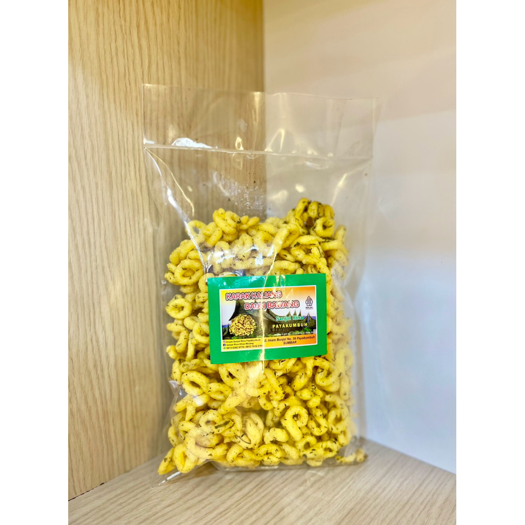 

Karakkaliang Daun Bawang (Angka Delapan) 250gr Sanjai Rina Payakumbuh