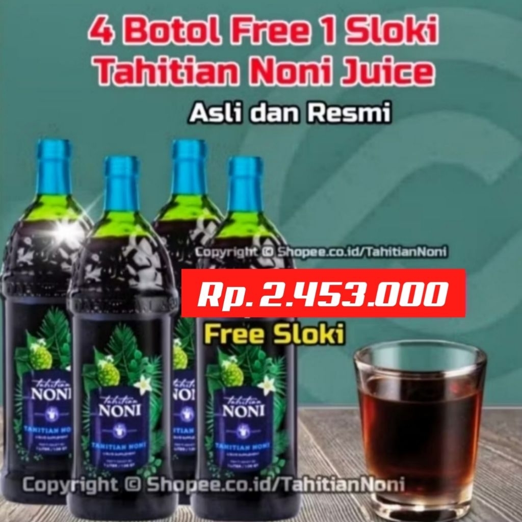 

Promo 4 Botol Tahitian Noni Juice Original Syaraf Kejepit Diabet Stroke Kanker Jamtung DLL