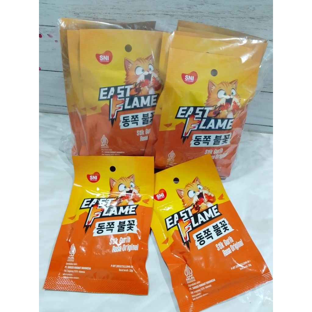 

EAST FLAME Snack gurih Rasa Original Uk 22gram isi @20 Pcs ( 1 Pack) Exp aman