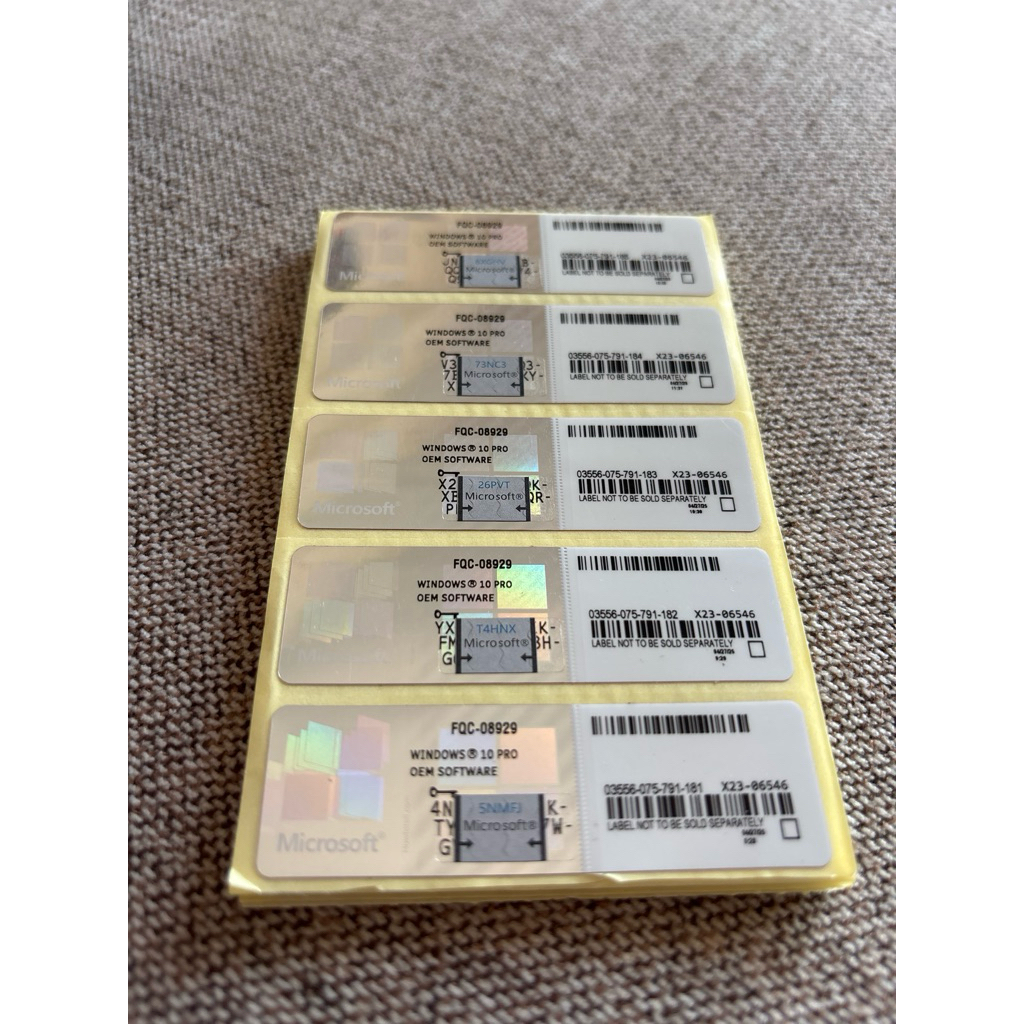 

Sticker License Win 10 Pro ORIGINAL (Aktif Lifetime)