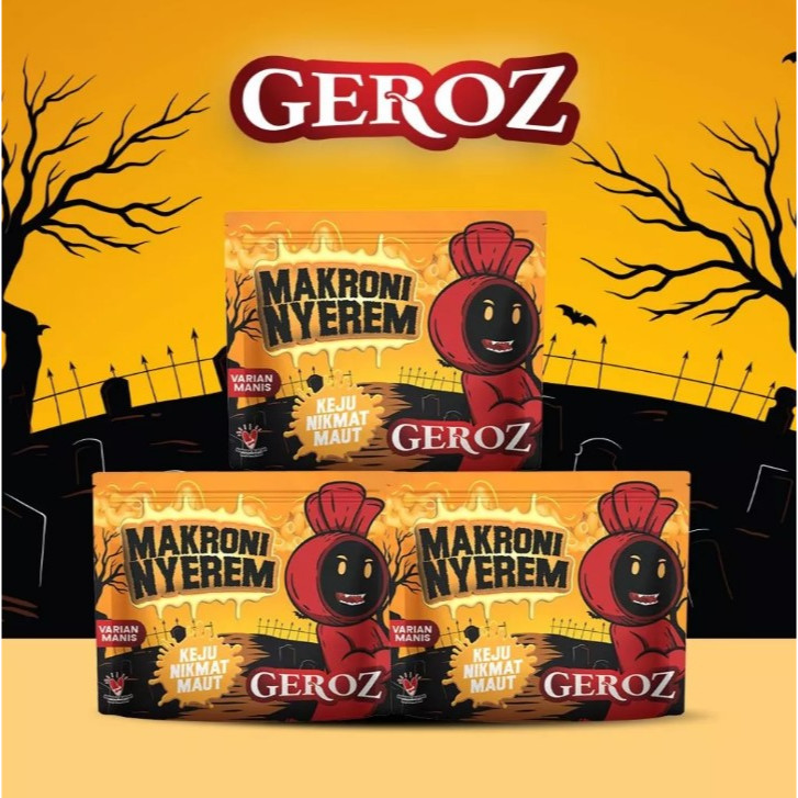 

TOP! Geroz - Makroni Nyerem - Varian Manis Rasa Keju Nikmat Isi 3