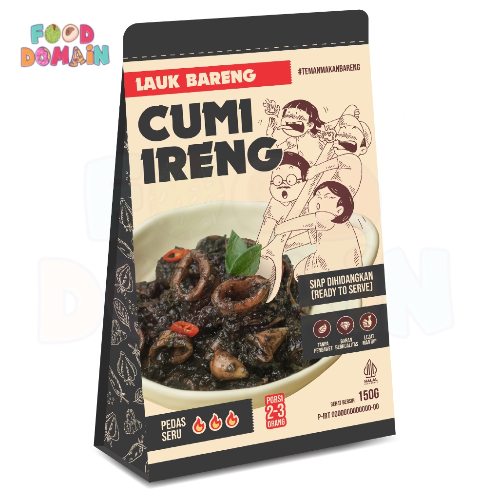 

Lauk Bareng Cumi Ireng Balakutak Hitam Siap Makan Ready to Eat 150g
