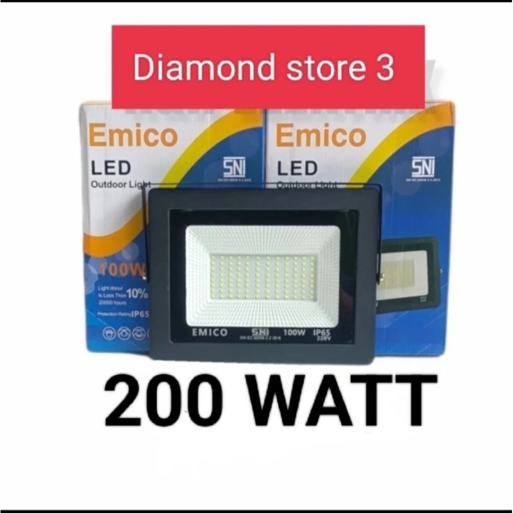 EMICO Lampu Sorot LED 200 watt / Lampu Tembak 200w