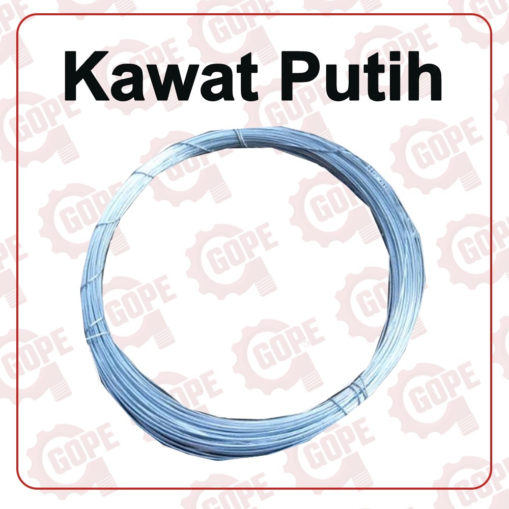 Kawat Putih Galvanis Kawat Gantungan Per 1 Ikat