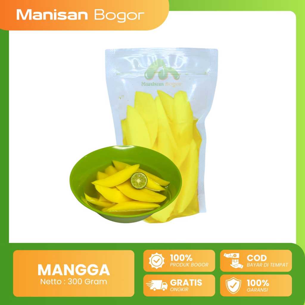 

Manisan Buah Mangga / Asinan Buah Mangga Asam Manis Segar Kemasan 300 Gram