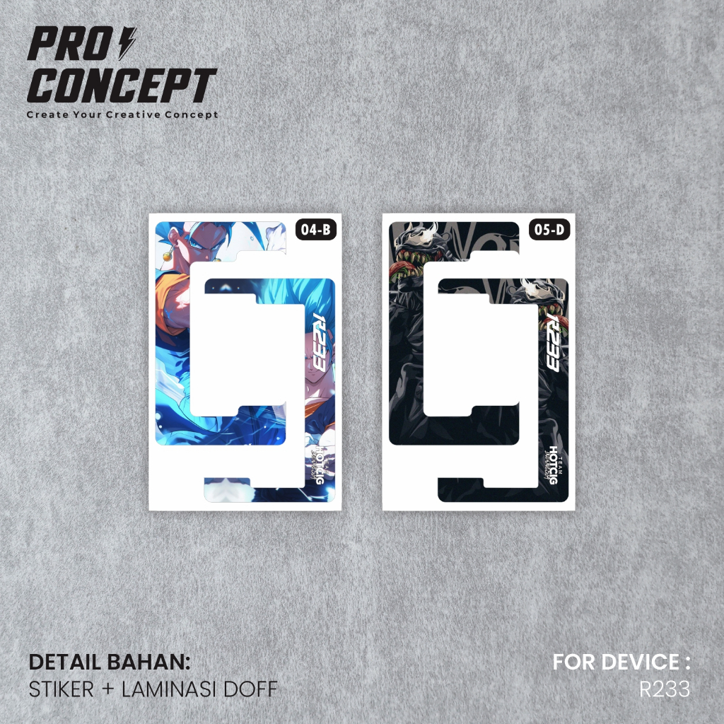 

#IN-2 Proconcept stiker print vinly inner (dalam) series R~33