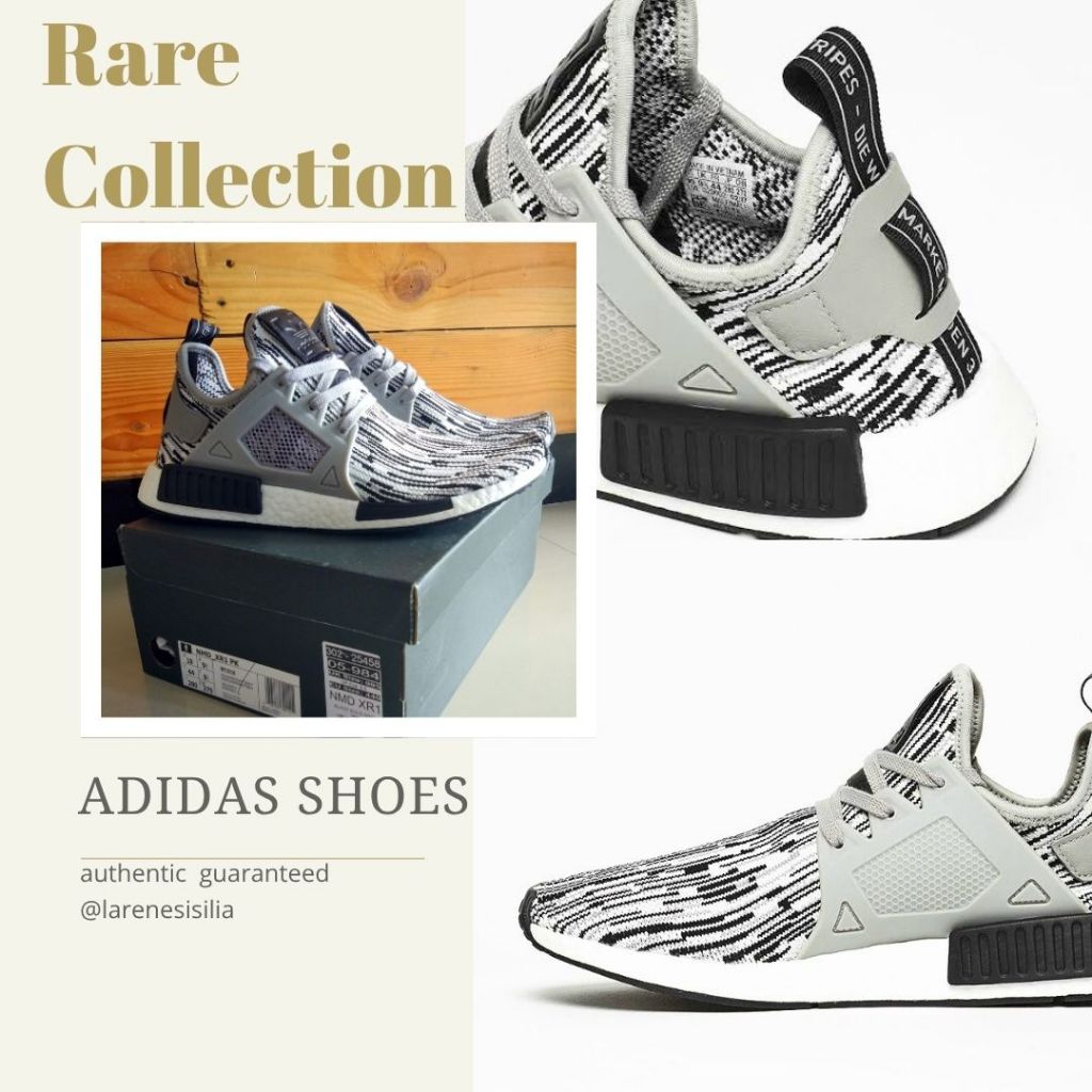 Sepatu ADIDAS NMD XR1 Black White Oreo BY1910 - ORIGINAL - Sepatu Sneakers Size 44