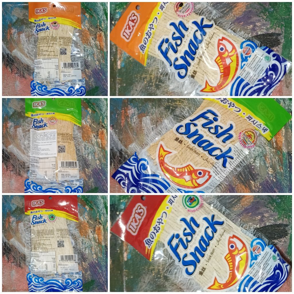 

Ika's 30gr Fish Snack Snek Ikan Malaysia Dahfa Original Barbeque BBQ Hot n Spicy