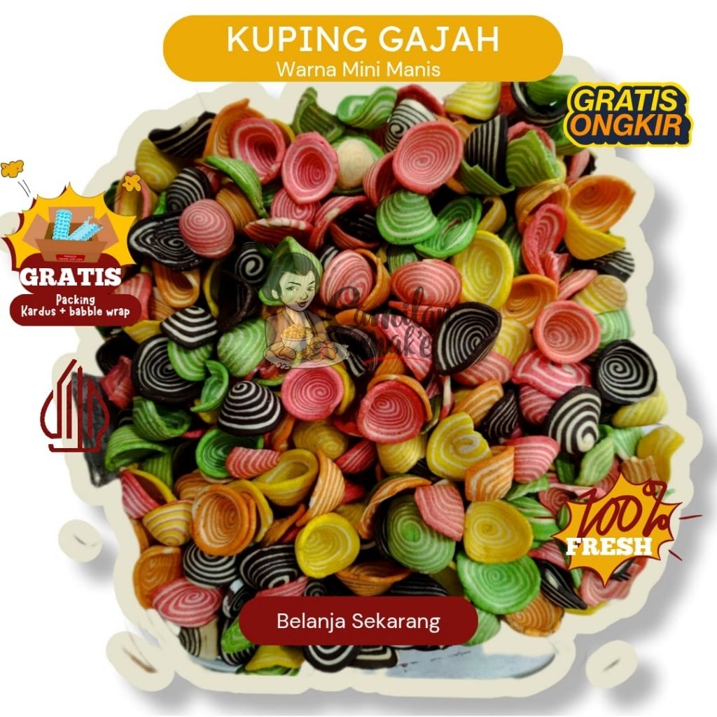 

KUPING GAJAH | CAMILAN MAK'E | CEMILAN KERING | JAJANAN JADUL | SNACK KILOAN