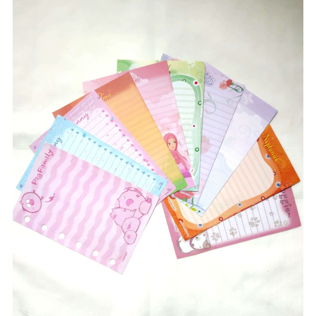 (HARGA PER LEMBAR) Kertas Binder Kecil Harvest A7 / Kertas Orji / Kertas Binder Mini / Loose Leaf Mi