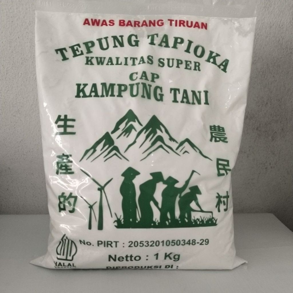 

Tepung Tapioka/Sagu Tani kwalitas super cap kampung tanii berat 1 kg