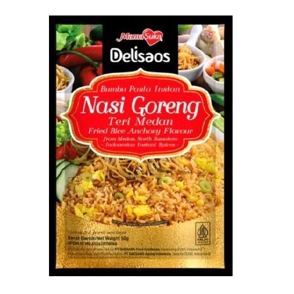 

bumbu instan delisaos nasi goreng teri medan 50